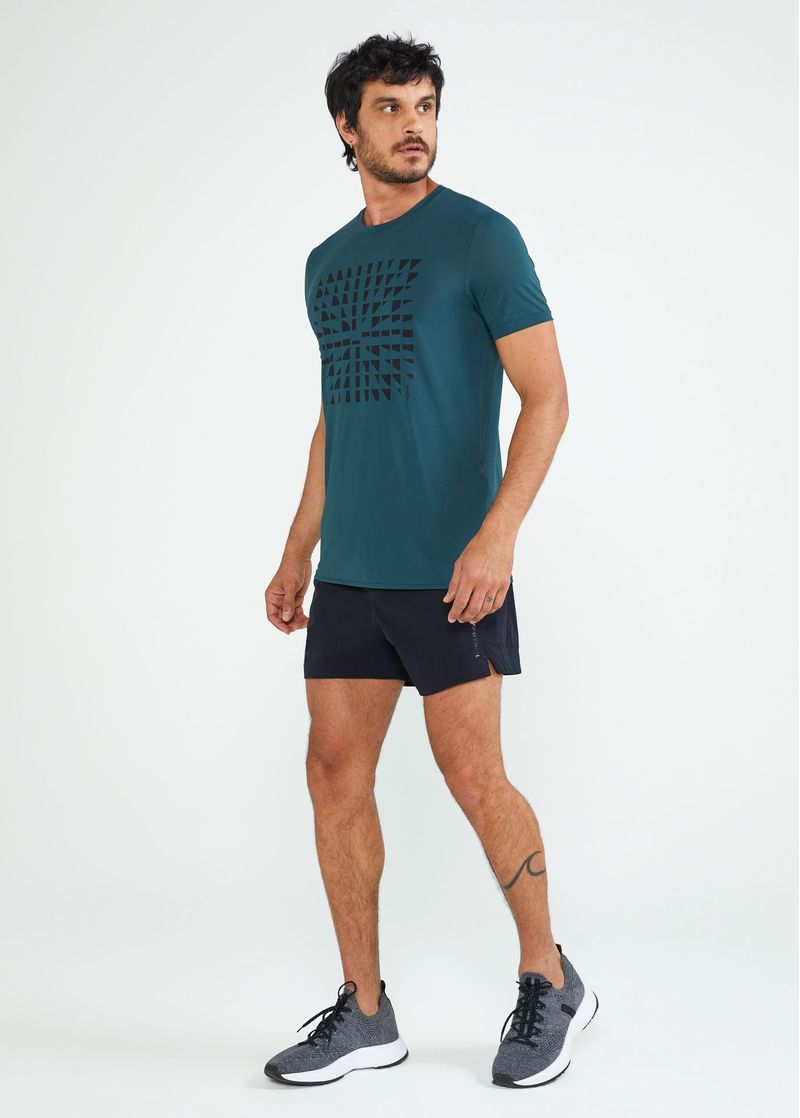 Camiseta Masculina Manga Curta Thermodry Cubos