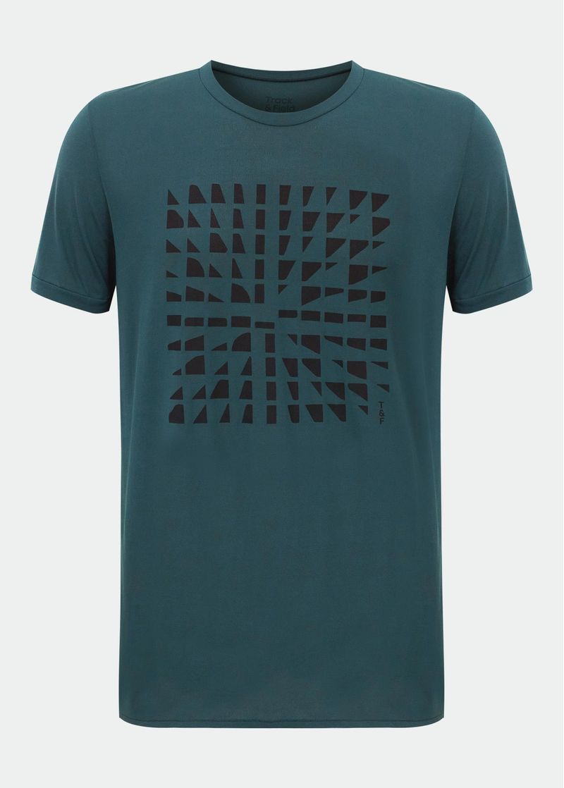 Camiseta Masculina Manga Curta Thermodry Cubos